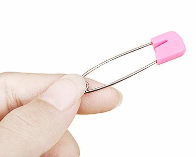 AEXGE Plastic Head Baby Safety Pin Diaper Pins 1.5inch Cloth Nappy