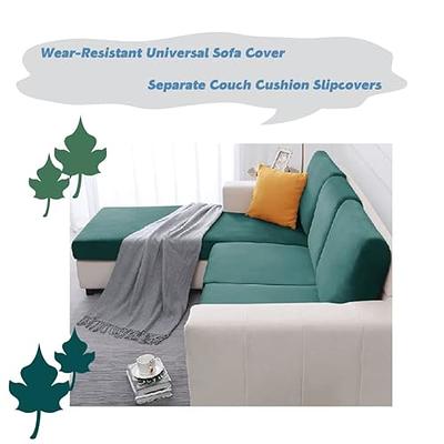 Subrtex Backrest Spandex Jacquard Couch Cover Stretch Back Cushion