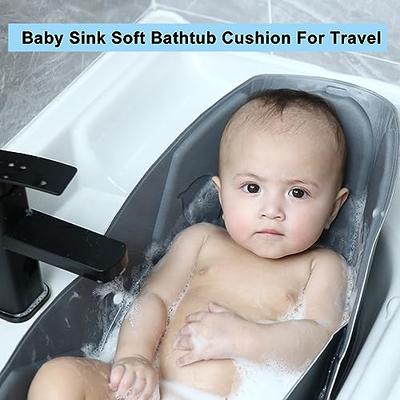 Baby Soft Sink Baby Bath Mat - Baby Bath Cushion for Travel - Baby