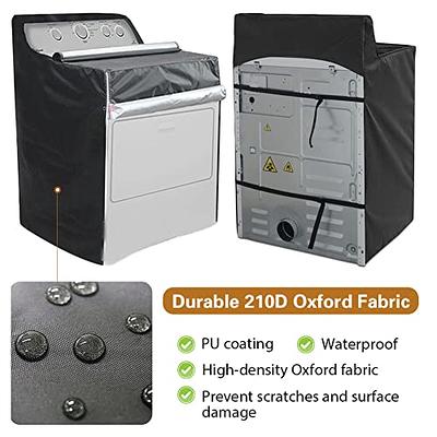  Washing Machine Cover,Washer Cover Dryer Cover Durable Thicker  Fabric 2 Zippers Design for Convenient use.Fit Most Top Load or Front Load  Washers/Dryers (silver white) : Appliances