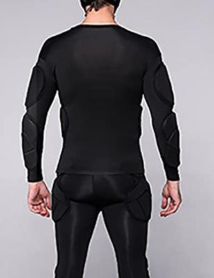  GOOUDO Men's Padded Compression Shirt Rib Chest