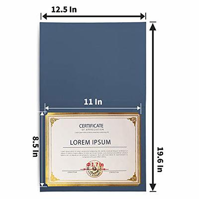 SUNEE 75pcs Certificate Kit, 25pcs Navy Blue Certificate Holders & 25pcs  Letter Size Certificate Papers & 25pcs Gold Foil Award Seals for Diploma,  Award, Accomplishment - Yahoo Shopping