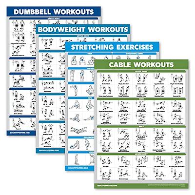 Bodyweight Training Poster/Chart - Lower Body: Body Weight