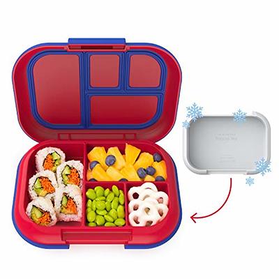 Bentgo® Kids Chill Lunch Box - Leak-Proof Bento Box with Removable Ice Pack  & 4 Compartments for On-the-Go Meals - Microwave & Dishwasher Safe,  Patented Design, 2-Year Warranty (Red/Royal) - Yahoo Shopping