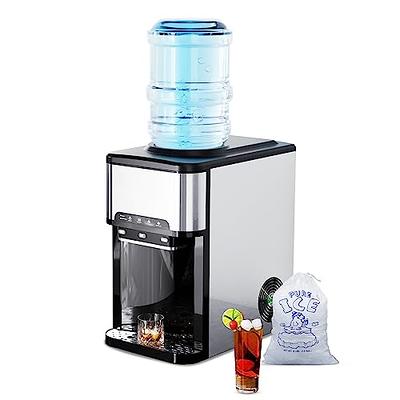 Ice Makers Countertop, 40Lbs/24H, 24pcs Ice Cubes Ready in 13 Mins, Free Village Portable Ice Machine with Self-Cleaning, Timer, Quiet & Easy to Use