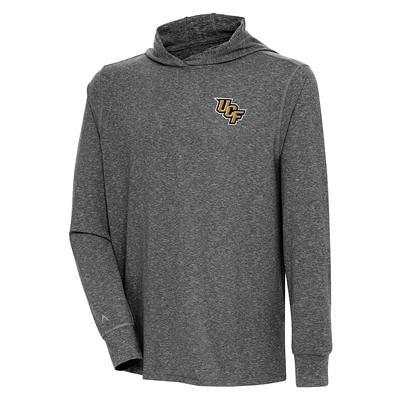 New England Patriots Antigua Saga Long Sleeve Hoodie T-Shirt