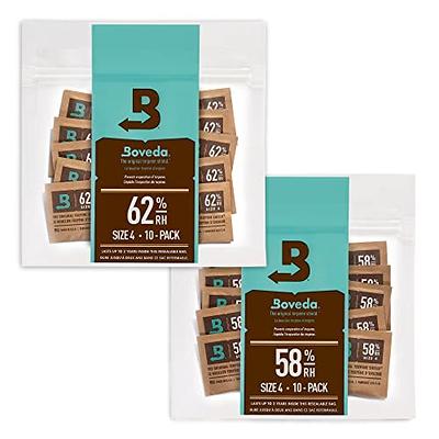 Boveda Supply Starter Kit - RH 2-Way Humidity Control – All In One Humidity  Control - Keep Item's Fresh - Contains: 58% & 62% Humidity Packs – For  Glass & Humidor – Size 4-20 Count Resealable Bag - Yahoo Shopping
