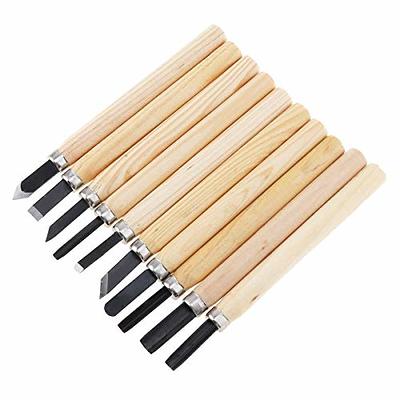 OriGlam 10pcs Professional Wood Carving Chisel Set, Carbon Steel