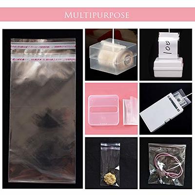 Cake Money Box Transparent Bags, Food Safe Adhesive Self-Sealing