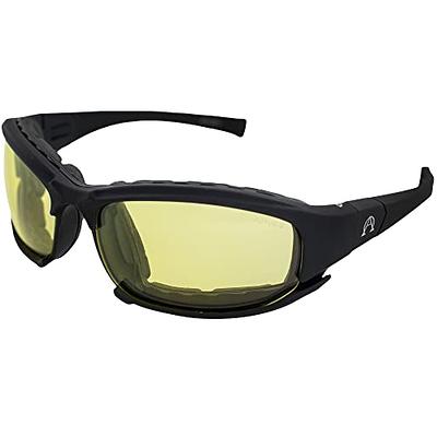 Alpha Omega AO3 Motorcycle Sunglasses Foam Padded Riding Safety