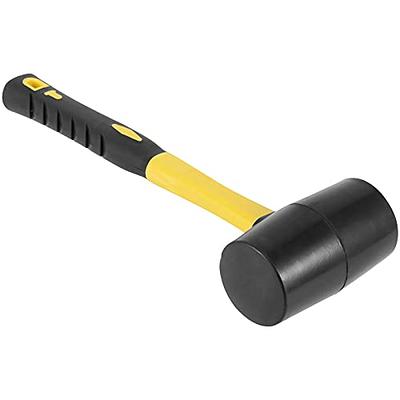 Rubber Hammer-KAIHAOWIN 25mm Small Rubber Mallet Soft Plastic Mallet Hammer  with Ergonomic Shaped Anti-Slip Handle for Jewelry Making Leathering