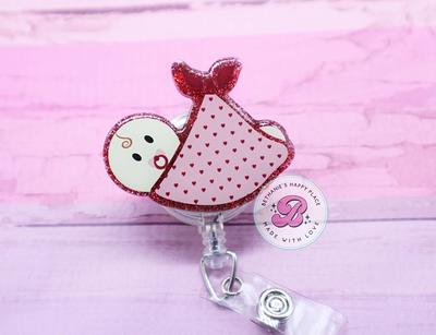 Glitter Bun in the Oven Badge Reel, Pregnancy Badge Reel, Nurse Badge Reel,  Badge Reel, RN Badge Reel, Medical Badge Reel, Badge Reel -  Canada