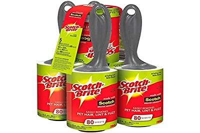 Scotch-Brite 50% Stickier Large Surface Lint Roller, Works Great On Pet  Hair, 60 Sheets 