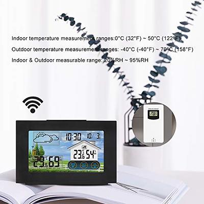 Oria Indoor Outdoor Thermometer with 3 Wireless Sensors, Digital Hygrometer Thermometer, Gray, Size: One Size