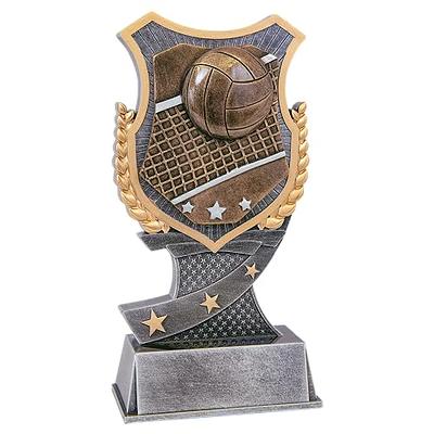Fubosi Trophée Ballon d'Or de 26 cm - Trophée de football doré