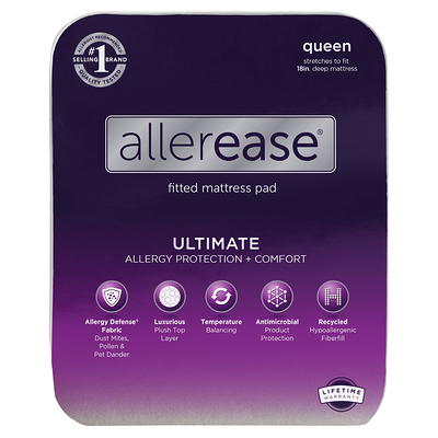 AllerEase Ultimate Comfort Allergy Protection Mattress Pad, White, Twin -  Yahoo Shopping