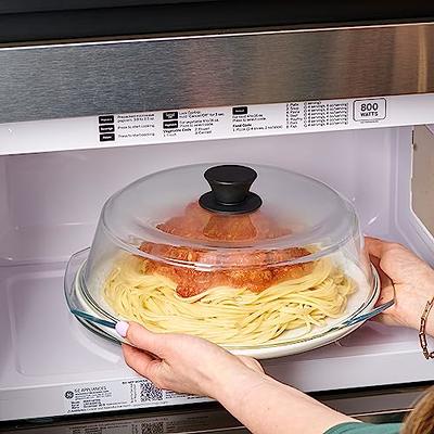 Tall Glass Microwave Splatter Cover for Food - Cookware & Bakeware