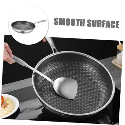 FELTECHELECTR Stainless Steel Wok Small Egg Frying Pan Stainless