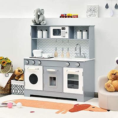 Toy Kitchen Set Girls Kids Real Cooking