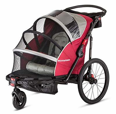 VEVOR Bike Trailer for Toddlers, Kids, Double Seat, 110 lbs Load