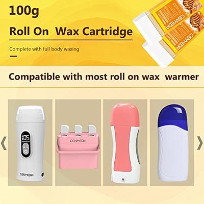 Honey Roll On Soft Wax Cartridge for Hair Removal (Legs & Arms), Men and  Women, Sensitive Skin, Body Waxing 3.52 Oz (4 Pack)