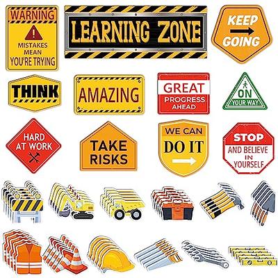 Harloon 71 Pcs Construction Bulletin Board Set Learning Zone Bulletin Board  Set Construction Bulletin Board Decor Construction Positive Saying Accent  for School Classroom Wall Decor - Yahoo Shopping