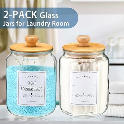 Airtight Laundry Detergent Dispenser Powder Storage Box Clear Washing  Powder Liquid Container with Lids Jar