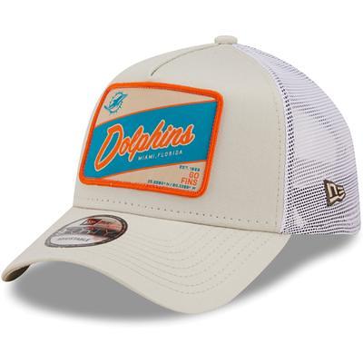 Miami Dolphins Fanatics Branded Fundamental Trucker Unstructured Adjustable  Hat - Gray/White