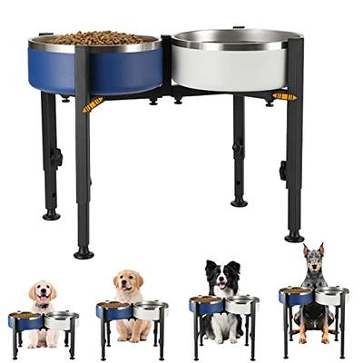 PROERR Dog Bowl Stand,Tall Dog Food Stand Adjustable Wide 7-11