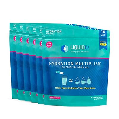 Liquid I.v. Hydration Multiplier Vegan Powder Electrolyte Supplements -  Passion Fruit - 0.56oz Each/3ct : Target