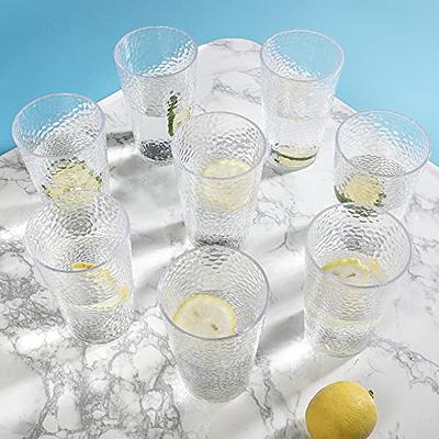 Kurala Unbreakable Plastic Tumbler Cups, Set of 8, Large Water Tumbler Set,  17 oz Highball Drinking Glasses (Clear) - Yahoo Shopping