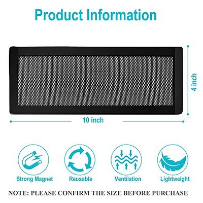 Floor Vent Covers, 4 x 10 Inch Air Vent Screen Cover, Upgrated Rectangle  Magnetic PVC Vent