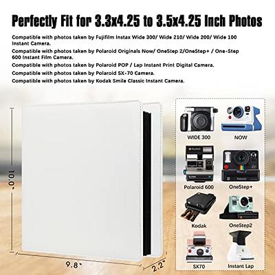 192 Pockets Photo Album for Fujifilm Instax Wide 300 Camera, Polaroid 600  i-Type Film Album, Extra Large Picture Albums for Polaroid Now OneStep2  OneStep+ Instant Camera, POP Lab Print Camera (White) - Yahoo Shopping