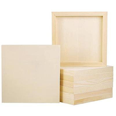 ADXCO 8 Pack Wood Panels 8 x 8 Inch Unfinished Wood Canvas Wooden Panel  Boards for Painting, Pouring, Arts Use with Oils, Acrylics - Yahoo Shopping