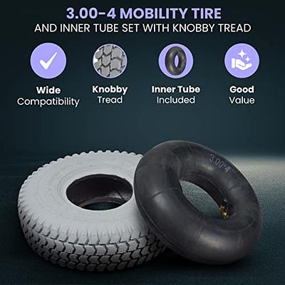 Tire 2 x 4.10- 6″ Inch Knobby Tyre Tire + TUBE