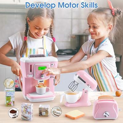 Play Kitchen Appliances Toys - Kids Kitchen Playset Accessories Pretend Kitchen  Play for Toddlers 3-5 Large Coffee Maker, Mixer, Toaster with Realistic  Sound Play Kitchen for Kids Ages 4-8 Gift - Yahoo Shopping