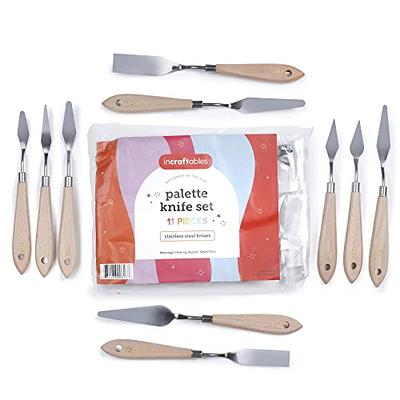 Incraftables Stainless Steel Palette Knife Set (11pcs). Art Palette Knife  for Acrylic Painting. Best Palette Knives for Cake Decorating & DIY Crafts.  Paint Spatula for Beginner, Pros, Kids & Adults - Yahoo