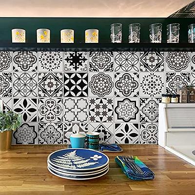 Timeet Thicken Glossy Backsplash Kitchen Contact Paper Tile