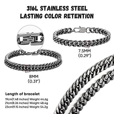 Vnox Gold Color Stainless Steel Beads Bracelet for Women Men,Classic Ball  Chain Bracelet Stretchable Elastic Wristband Jewelry