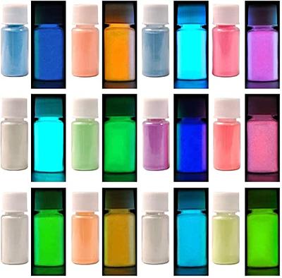 Glow in The Dark Pigment Powder, 12Colors Epoxy Resin Luminous Powder with  Uv Lamp, Non-Toxic Safety Long Lasting for Acrylic, Paints,Slime,Nail  Arts,DIY Resin Crafts,Theme Party (Each 0.7oz/20g) - Yahoo Shopping