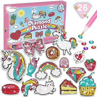 Diamond Painting Magnets Diamond Painting Kits for Kids – Valentine Day  Gifts Diamond Art for Kids Arts and Crafts for Girls Ages 8-12 Unicorn Dot Art  Gem Painting Gem Art Kits for