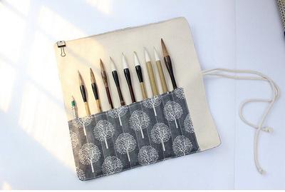 Leather Pencil Roll, Pen Case, Artist Roll, Gift For Painter, Painter Case,  Brush Case - Yahoo Shopping