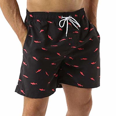 SILKWORLD Men's Swim Trunks Quick Dry Beach Shorts with Pockets 