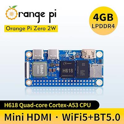 Zero 3 4G Allwinner H618 LPDDR4 Quad Core 64 Bit Single Board Computer,  Support 4K Display WiFi Bluetooth (Zero 3 4G+Extended Board)