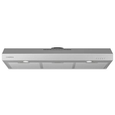 Zephyr Pisa 30 Under-Cabinet Sliding Glass Range Hood in Stainless Steel