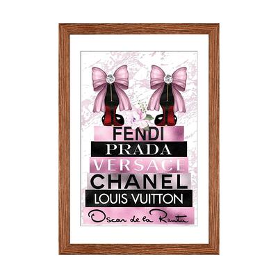 Rose Gold Blush LV Fashion I Canvas Artwork by Pomaikai Barron