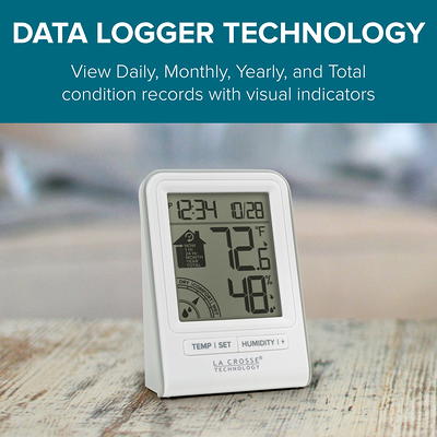 La Crosse Technology 308-1409wt-cbp Wireless Thermometer, White