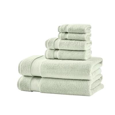 StyleWell 6-Piece Hygrocotton Towel Set in Stone Gray