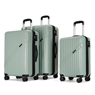 PAPROOS Travel Luggage Set of 3, Lightweight Hardside Suitcase with 360°  Spinner Wheels and TSA Lock, Expandable Hardshell Luggage Sets for Women  Men, Carry on Luggage Set for Business Trip, Blue 