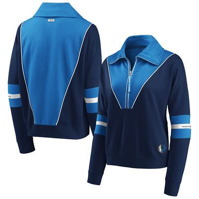 Women's WEAR by Erin Andrews Navy/Gray Dallas Cowboys Vintage Throwback  Windbreaker Full-Zip Jacket